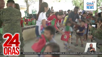 GMAKF nagsimula nang mamahagi ng regalo sa mga bata; unang pinuntahan ang mga batang nasalanta ng bagyo sa Camarines Sur | 24 Oras