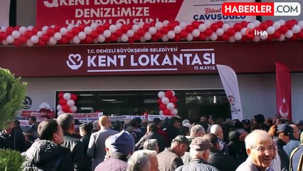 Denizli'de 3. Kent Lokantası Açıldı, 4.'sü Müjdeleri Verildi