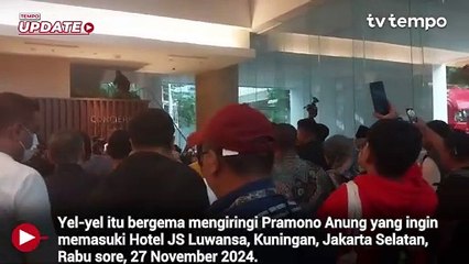 Kala Teriakan Mulyono Kalah Menggema Saat Pramono Anung Tiba di Pos Pemantauan Quick Count