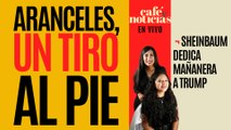#EnVivo #CaféYNoticias ¬ Sheinbaum explica a Trump por qué los aranceles son un tiro al pie de EU