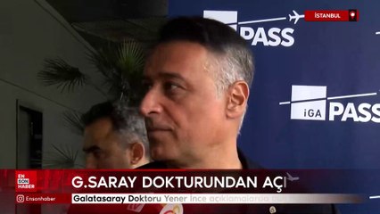 Galatasaray Futbol A Takımı Doktoru Yener İnce Basın Mensuplarına Açıklamalarda Bulunuyor