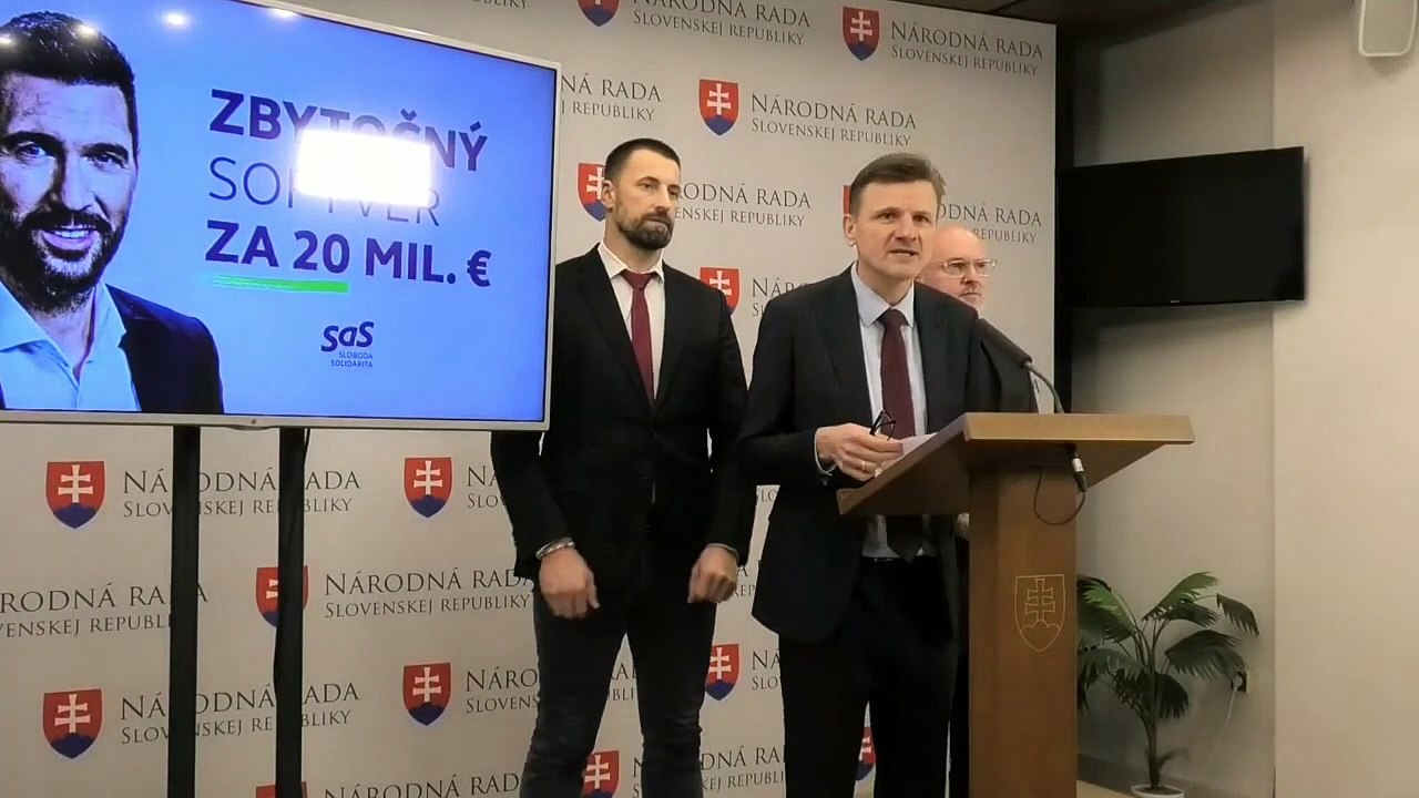 ZÁZNAM: SaS: Agroministerstvo chce kúpiť zbytočný softvér pre farmárov za 20 mil. eur