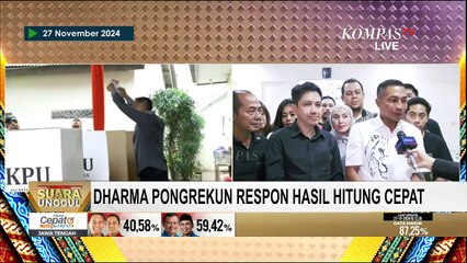 [FULL] Pernyataan Dharma Pongrekun Tanggapi Hasil Quick Count Pilkada Jakarta 2024 | SERIAL PILKADA