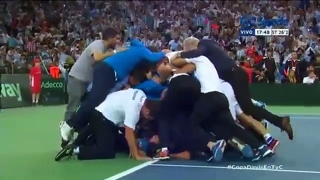El punto final en el Juan Martín Del Potro vs Marin Čilić | Copa Davis 2016 | Final