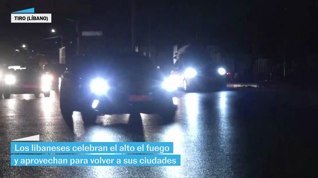 NO USAR | Los libaneses celebran el alto el fuego