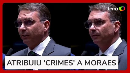 Flávio fala em ‘perseguição’ contra Bolsonaro e pede ‘anistia ampla, geral e irrestrita’
