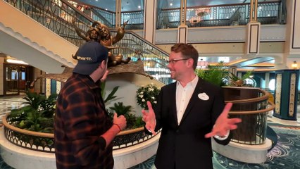 Disney Chats Live Entertainment in The Grand Hall aboard the Disney Treasure
