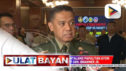 VPSPG, pansamantalang papalitan ayon kay AFP Chief of Staff Gen. Brawner Jr.