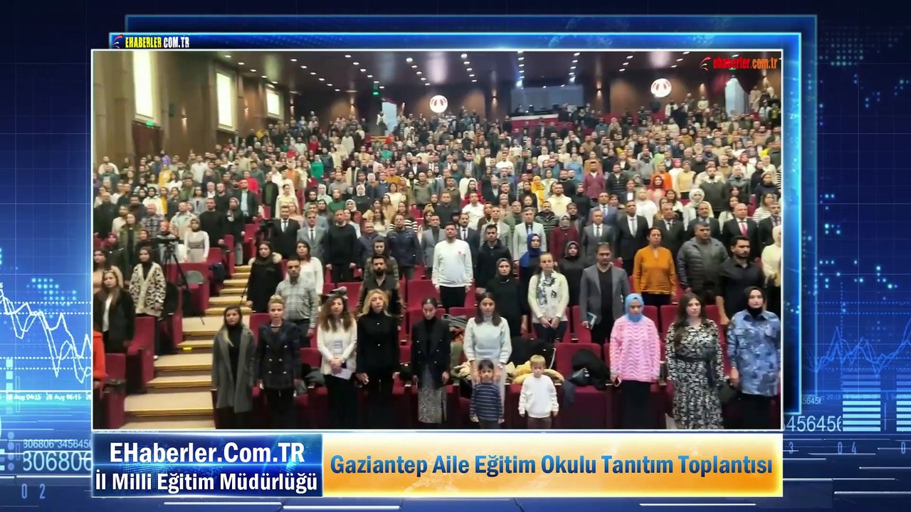 Gaziantep İl Milli Eğitim Müdürlüğü tarafından organize edilen Aile Eğitim Okulu Tanıtım Toplantısı