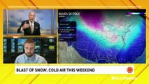 Blast of snow, cold air this weekend