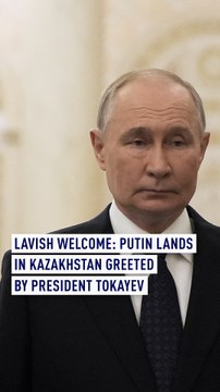 Lavish welcome: Putin lands in Kazakhstan, Greeted by President Tokayev