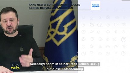 Entlarvt: Applaus von EU-Abgeordneten für ukrainischen Russlandangriff sind "Fake News"