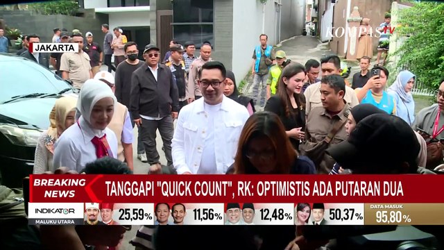 Hitung Cepat Rampung, Ridwan Kamil Optimis Pilkada Jakarta Dua Putaran | SERIAL PILKADA