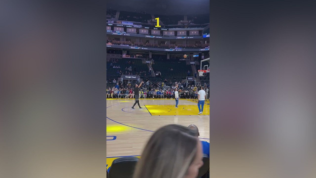 Stephen Curry delivers breathtaking 16 straight shots in pre-game warm-up