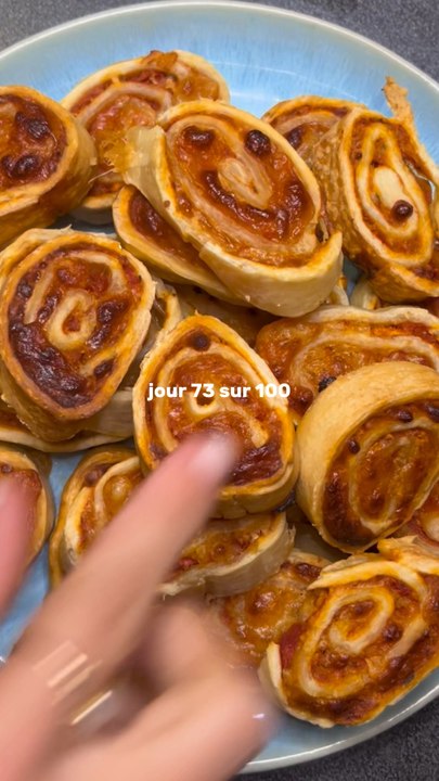 Jour 73/100 - Mini pizza rolls 🍕