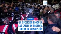 La oposición albanesa bloquea las calles de Tirana acusando al gobierno de corrupción