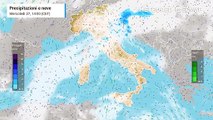 Mappa relativa alle precipitazioni