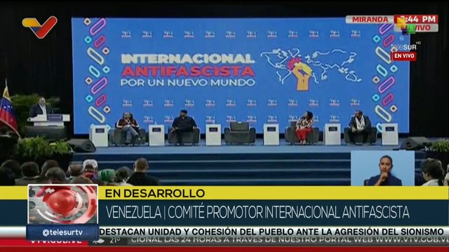 Venezuela instala comité promotor internacional antifascista