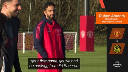 Amorim responds to Ed Sheeran's apology