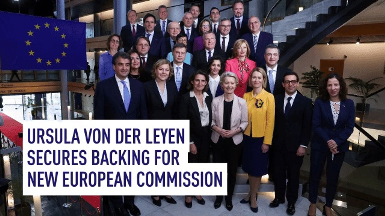 Ursula von der Leyen secures backing for new European Commission
