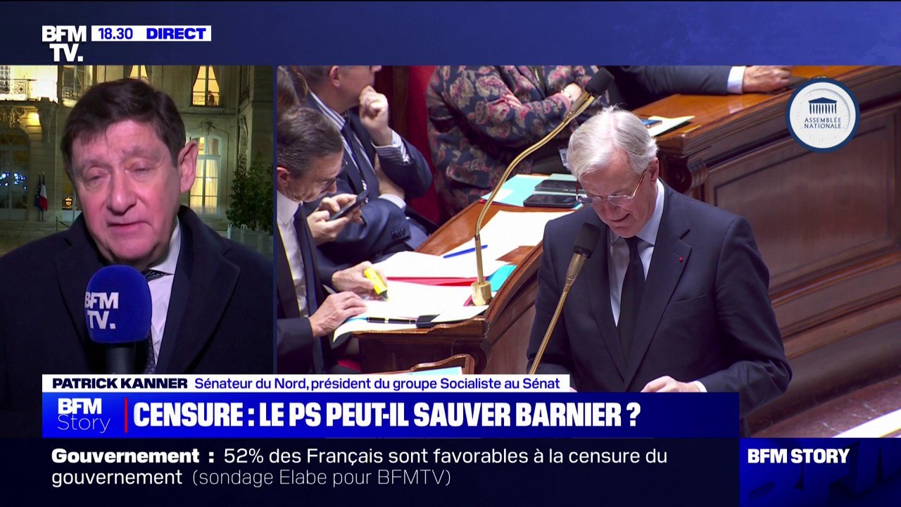 Consultations de Michel Barnier: "Aucune proposition concrète visant à nous convaincre", déplore Patrick Kanner, président du groupe socialiste au Sénat