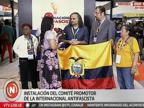 Delegados internacionales exponen propuestas ante instalación del Comité Internacional Antifascista