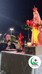 Terço das Rosas reúne fiéis em frente ao Hospital Cemil para momentos de fé e esperança