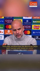 ¿Qué le pasó a Pep Guardiola en la cara?