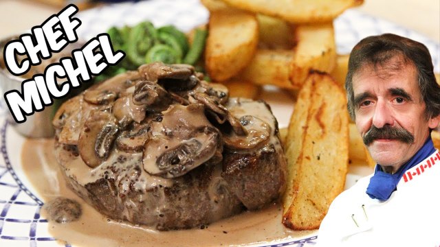 Recette de Filet de boeuf flambé sauce champignons