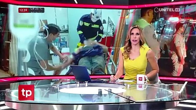 Santa Cruz: Precintan edificio donde cayó una loza y dejó a varios albañiles heridos