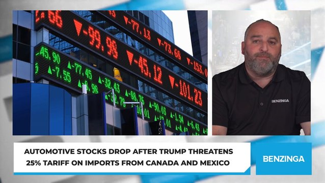 Automotive Stocks Drop After Trump Threatens 25% Tariff on Imports from Canada and Mexico