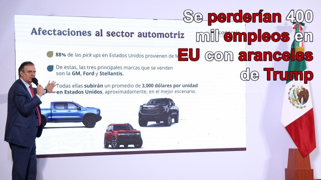 Se perderían 400 mil empleos al menos en EU con aranceles de Trump: Ebrard