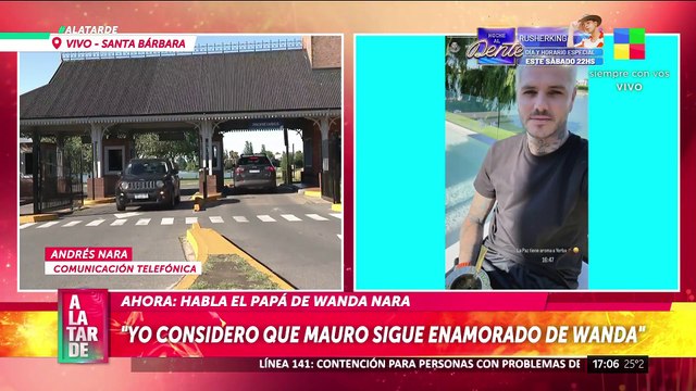 📢 ANDRÉS NARA habló de la relación entre MAURO ICARDI y su hija: Voy a defender a Wanda y ella lo sabe
