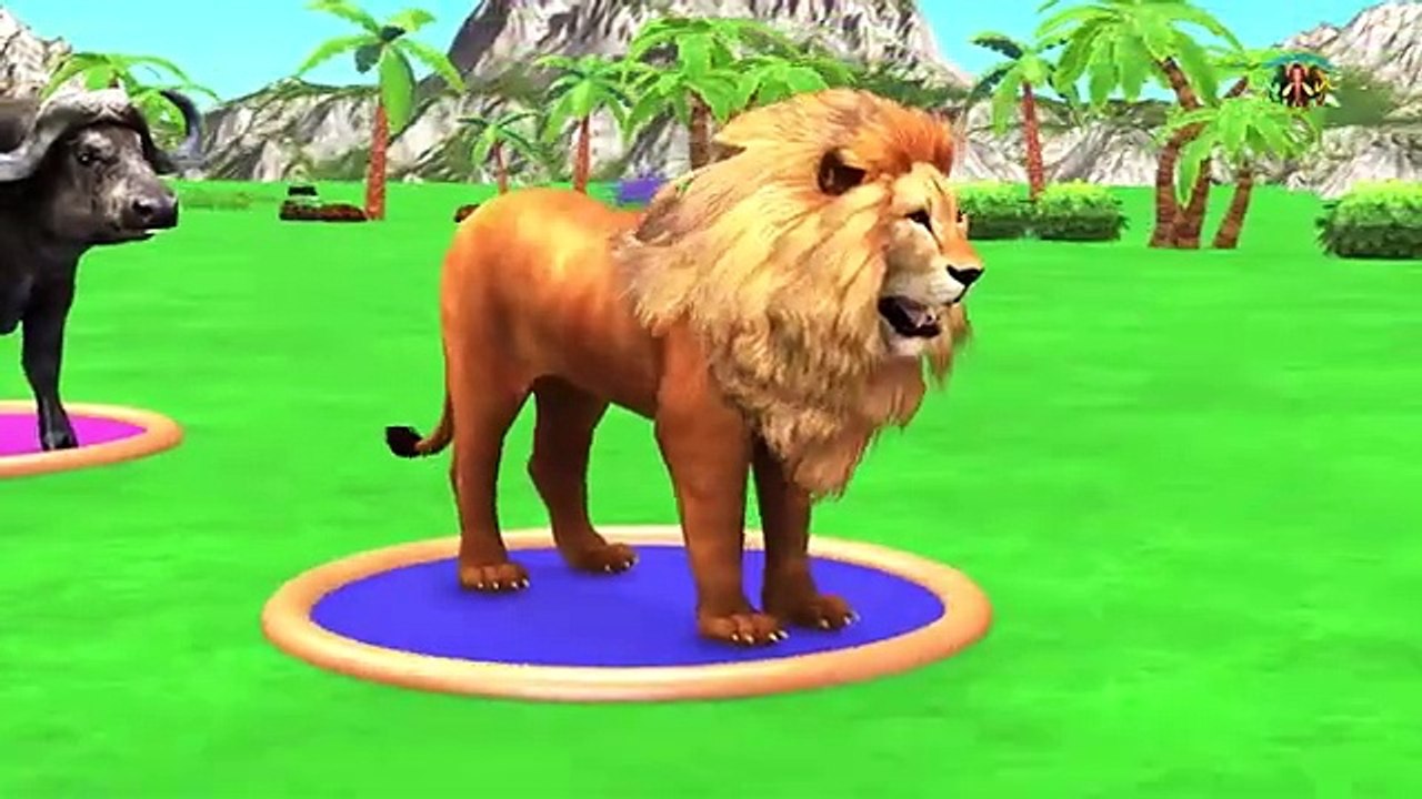 Paint Animals Duck,Tiger,Cow,Lion,Buffalo,Gorilla,Wolf,Elephant,Dinosaur Fountain Crossing Animal