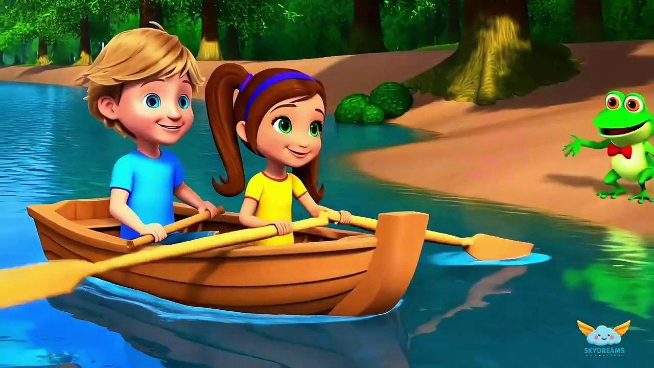Row Row Row Your Boat - Children song and Animation #minicartoontv12