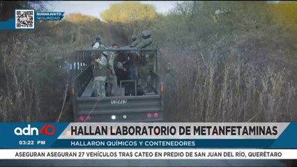 Golpe al crimen organizado: hallan laboratorio de metanfetaminas en Guanajuato