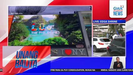 "Love the Philippines" tourism campaign video, tampok sa Times Square's "Billboard to the World" | Unang Balita