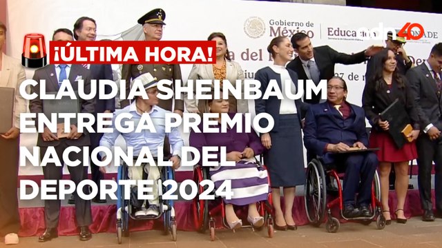 🚨¡Última Hora! Claudia Sheinbaum encabeza entrega del Premio Nacional de Deportes