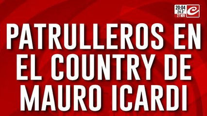 Patrulleros ingresan al country donde reside Mauro Icardi: ¿desalojan al jugador?