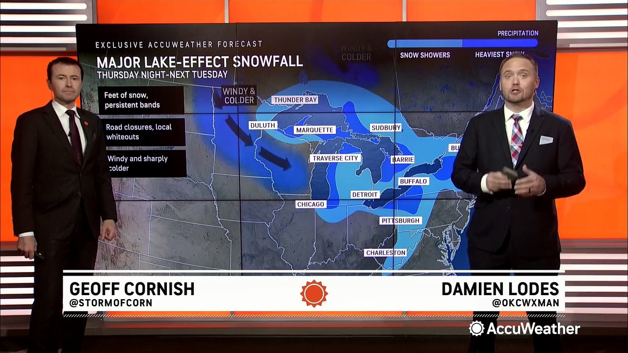Lake-effect snow could pose serious dangers in the days after Thanksgiving