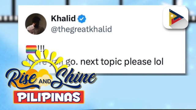 TALK BIZ | American singer-songwriter na si Khalid umaming miyembro ng LGBTQIA+