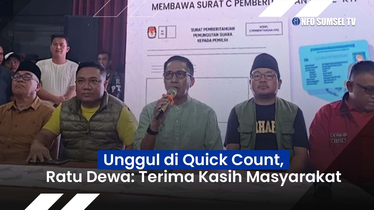 RDPS Unggul di Quick Count, Ratu Dewa Ajak Warga Bersatu untuk Masa Depan Palembang!