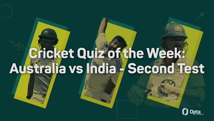 Australia vs India - Second Test Quiz