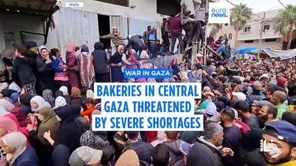 Bakeries  threatened by severe shortages while bread is a lifeline to many in Gaza