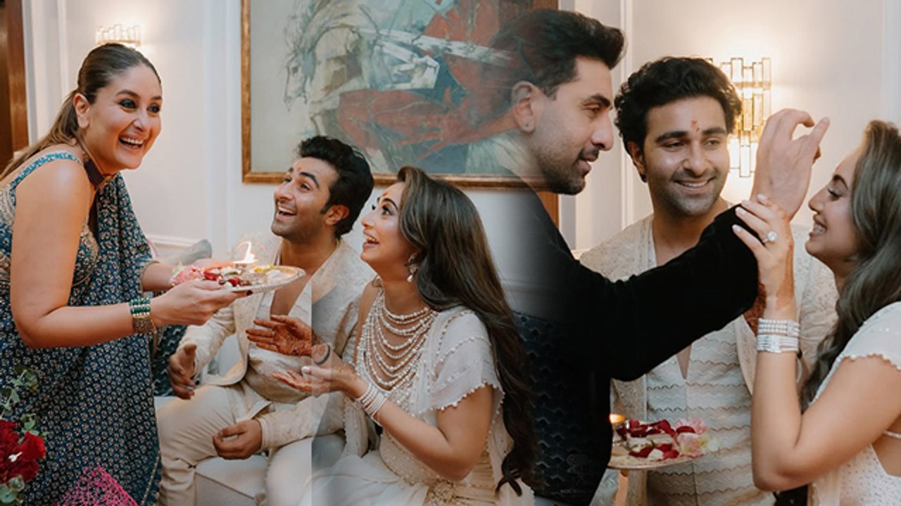 Aadar Jain Alekha Advani Roka Ceremony: Kareena, Karisma & Ranbir Kapoor Tika Aarti Ritual Boldsky