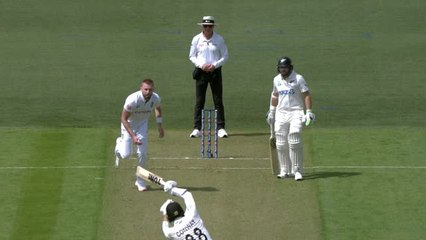 Atkinson takes brilliant caught and bowled to dismiss Conway