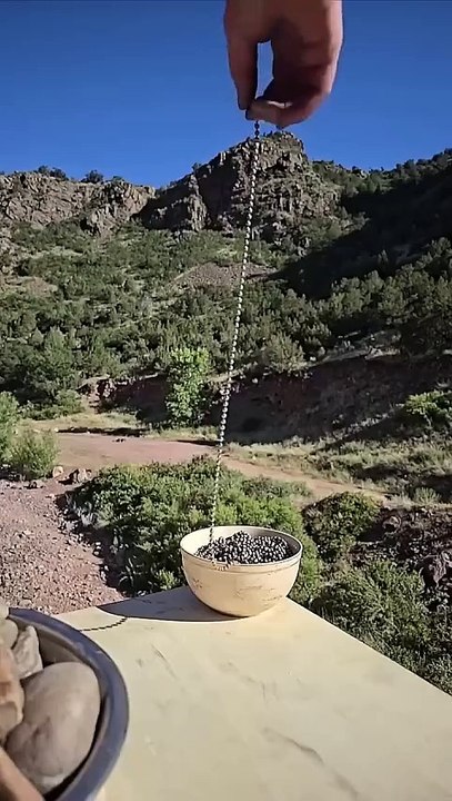 Voici l'effet "Fontaine de chaîne"... impressionnant