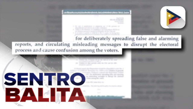 Petisyon para disqualification ni dating Rep. Erice, inaprubahan ng Comelec 2nd Division
