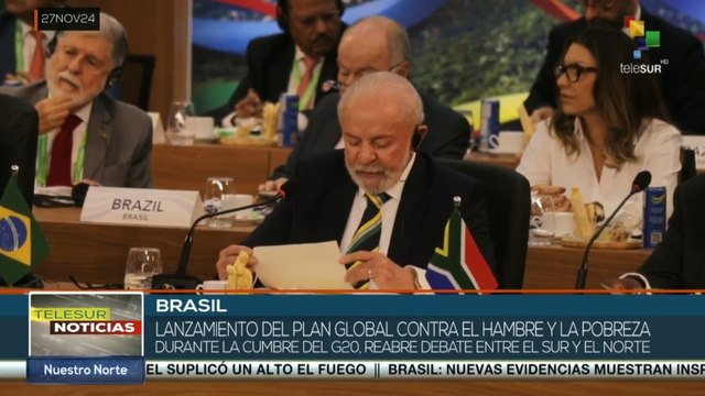 Plan Mundial de Combate al Hambre y la Pobreza abre debate en la Cumbre del G20