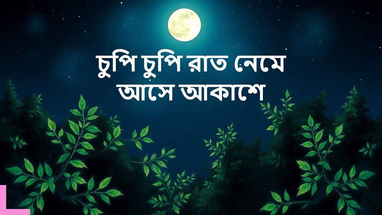 চুপি চুপি রাত নেমে আসে আকাশে